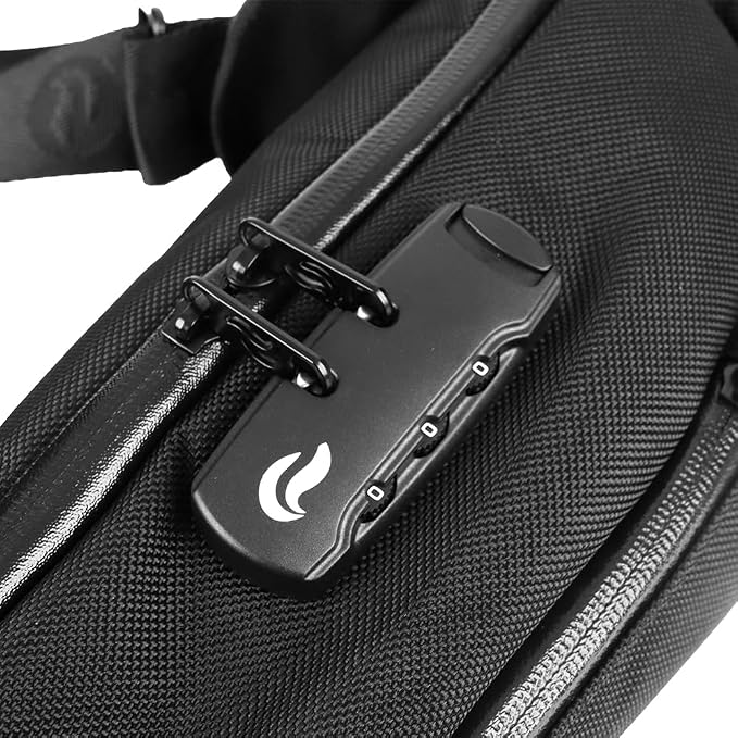 Skunk Eclipse Cross Body Backpack (Black Canvas) - Image 7
