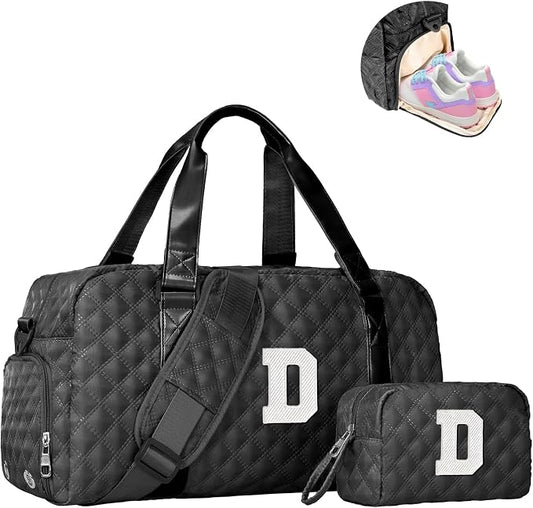 Elilier Girls Birthday Gifts, Travel Duffel Bag, Personalized Weekender Bag, Monogram Overnight Bag Gift, Birthday Gifts Personalized Gifts by Elilier