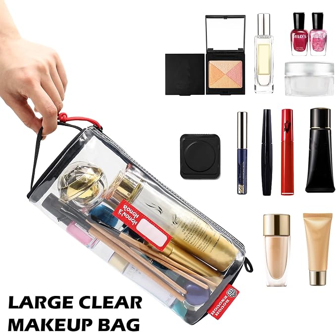 Rough Enough Clear Toiletry Bag For Toiletries Accessories - Image 6