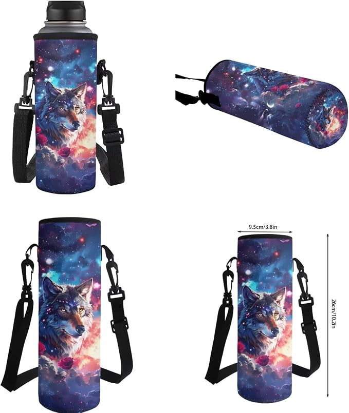 Resourceful Wolf 4pcs Backpack Set for Boys 17 Inch Student School Bag and Lunch Bag Pencil Case Water Bottle Cover for Ages 6-10 Elementary Preschool Kindergarten Primary Gifts Travel - Image 6