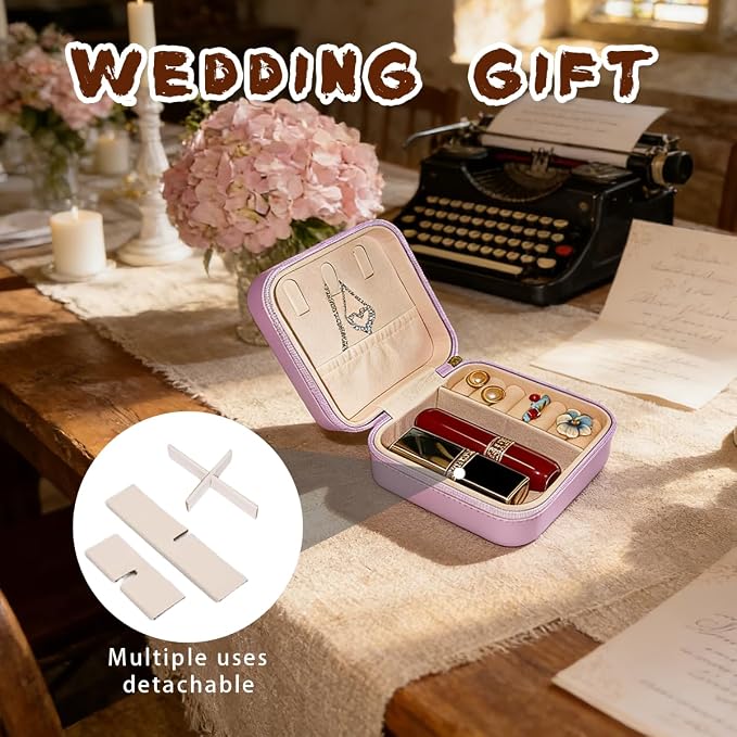 24 Pcs Travel Jewelry Box,Portable Mini Leather Jewelry Case Organizer without getting tangled together for Earrings,12 Colors - Image 4