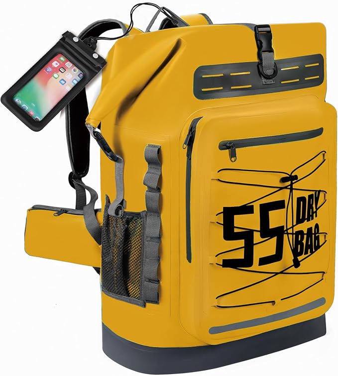 MORXPLOR Dry Bag Waterproof,5L/10L/20L/30L/40L/55L Roll Top Dry Bag Backpack with WaterProof Phone Case for Swim,Kayak by MORXPLOR