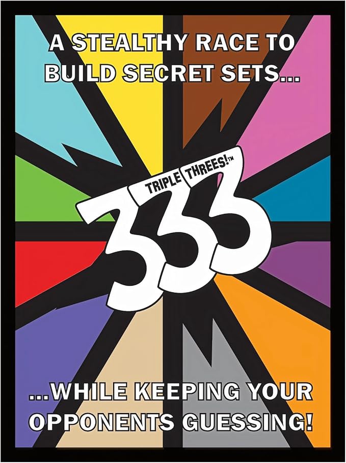 (333) Launch Edition – Unstoppable & Engaging Family Card Game of Strategy & Surprise, Logical Reasoning Play, Easy & Fun to Learn for Kids, Travel Ready, Great Gift Idea, 2+ Players