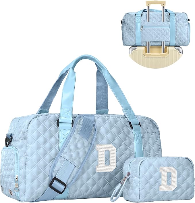 Elilier Girls Birthday Gifts, Travel Duffel Bag, Personalized Weekender Bag, Monogram Overnight Bag Gift for Grandmother, Birthday Gifts Personalized Gifts Bridesmaid Gifts, Mom Gifts by Elilier