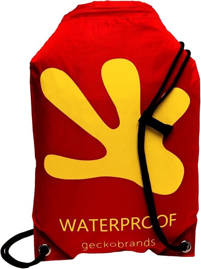 geckobrands Embark 10L Drawstring Backpack – Waterproof, Lightweight Dry Bag for Beach, Hiking, and Light Water Activities by geckobrands