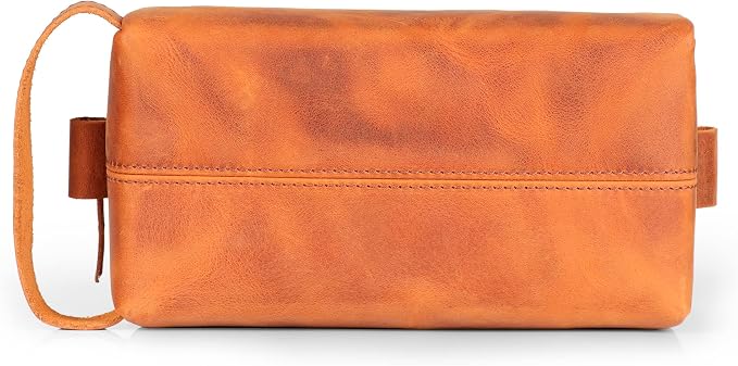 Londo Genuine Leather Travel Toiletry, Makeup, Shaving Organizer Bag - Dopp Kits - Unisex - Image 8