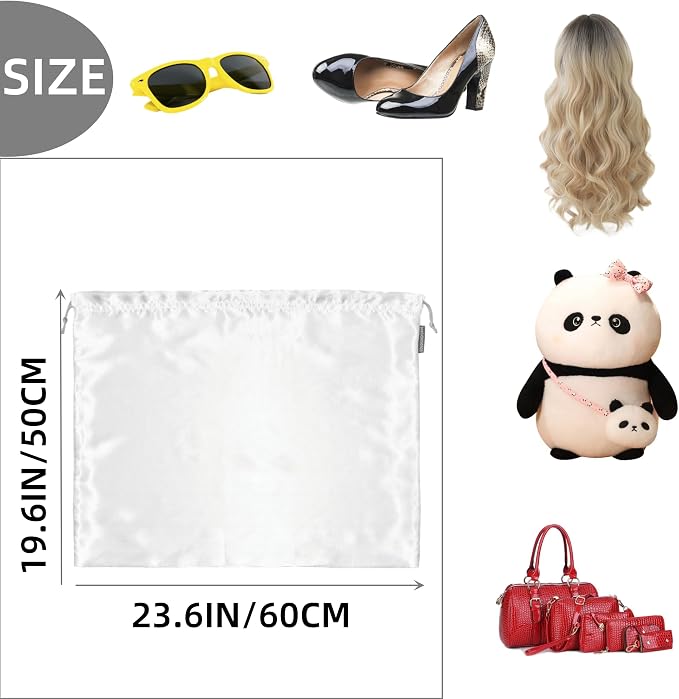 GONGKANGYUAN 30 Pack Dust Bags for Handbags Travel Storage Pouch, Silk Handbag Dust Cover Bags for Purses Pocketbooks Shoes Boots - Image 2