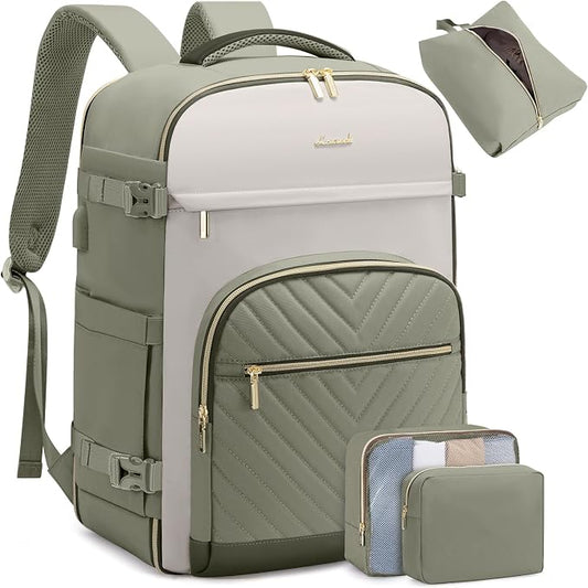 LOVEVOOK Travel Backpack for Women,40L Carry On Backpack for Airplanes,17.3 Inch Laptop Personal Item Travel Bag by LOVEVOOK