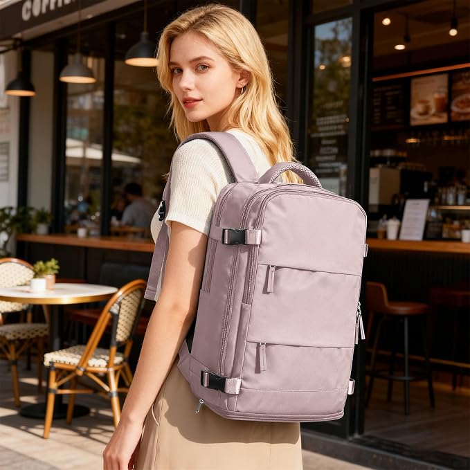 coofay Large Travel Backpack For Women Men Airline Approved Carry On Backpack Flight Approved Waterproof Sports Backpack Casual Daypack Hiking Backpack - Image 2