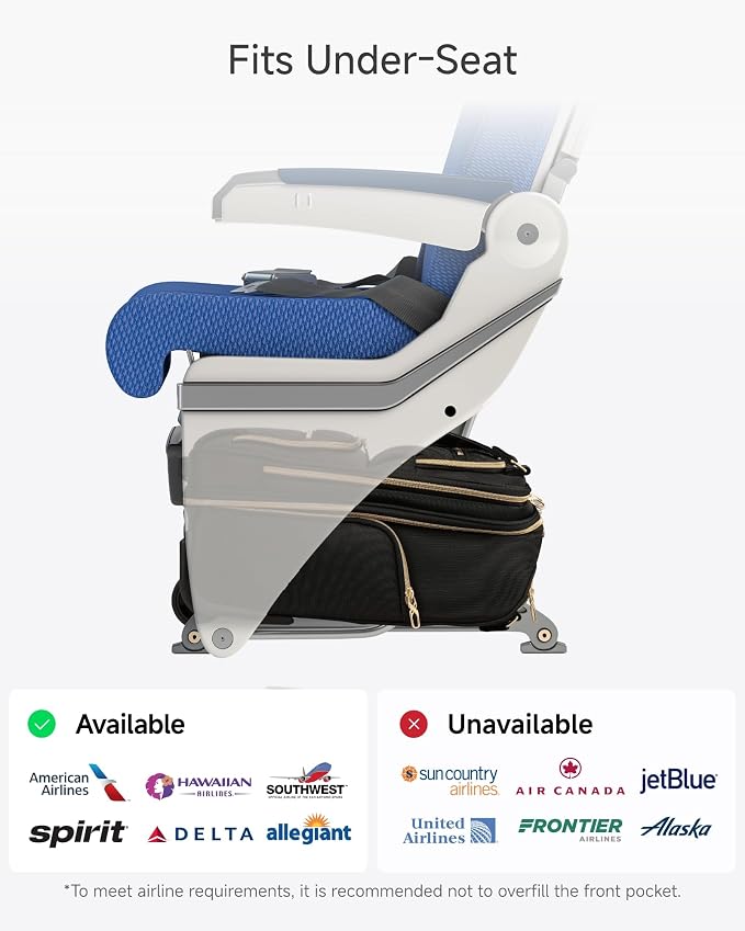 LUGGEX Underseat Carry On Luggage with Wheels, UDK Stylish Lightweight Under Seat Luggage, Soft Sided Personal Item Suitcase for Short Trip (UX-Core, Cream White, 16 Inch) - Image 3