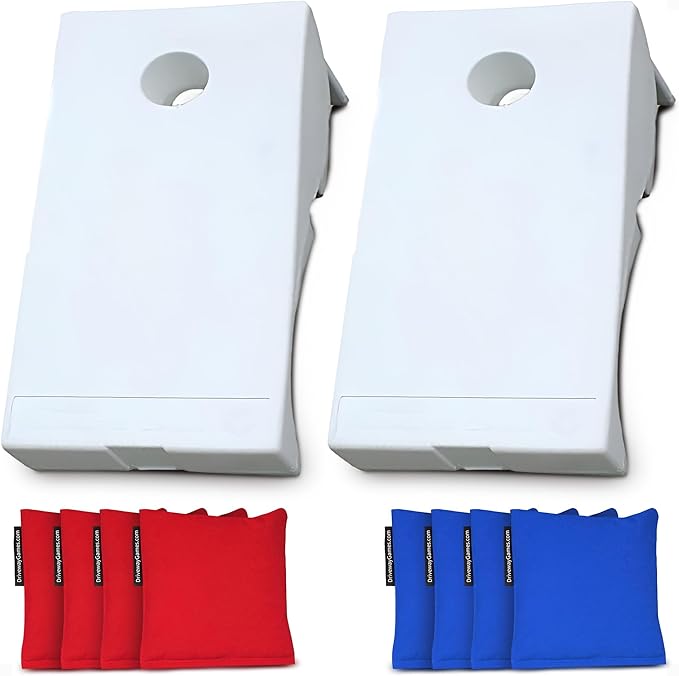 Driveway Games All Weather Corntoss Bean Bag Cornhole Yard Game Set for Indoor and Outdoor Use with 2 Target Boards and 8 Bean Bags by Driveway+Games
