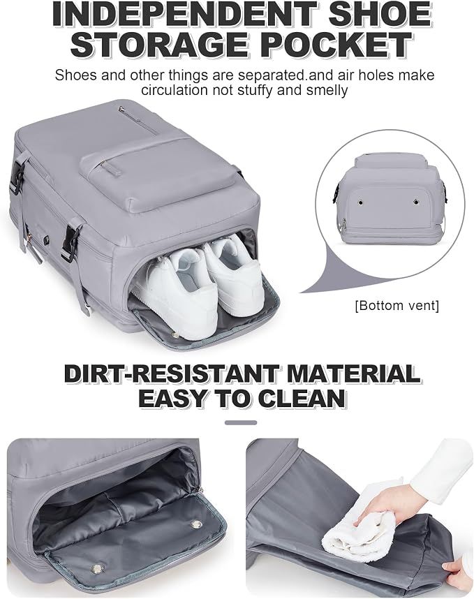 VGCUB Vacuum Backpack Travel with Pump, Vacuum Seal Compression Bags Laptop Backpack Personal Item - Image 6