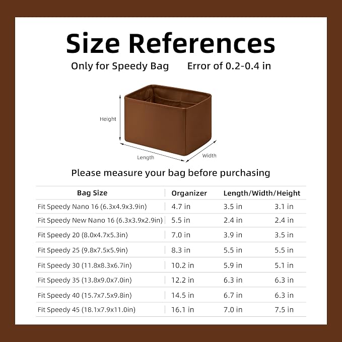 DGAZ Silk Purse Organizer Insert Fits LV Speedy 16/20/25/30/35/45 bags，Silky Smooth Bag Organizer，Luxury Handbag & Tote Shaper（Gold，SP20） - Image 7