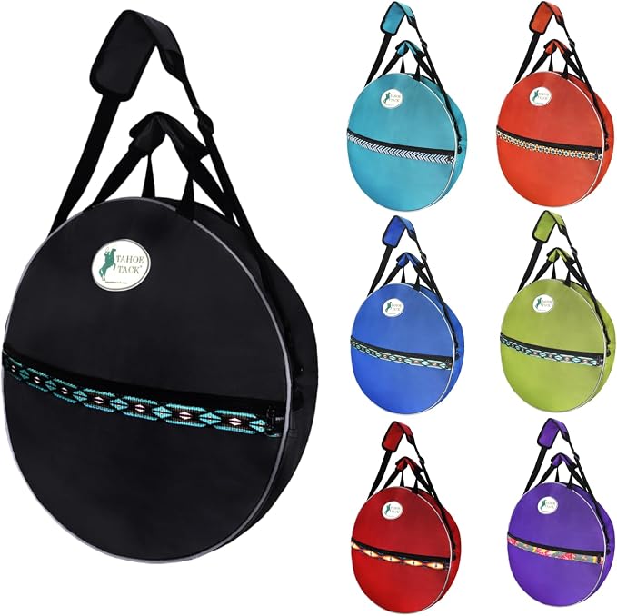 Horse and Calf Roping 3 Ropes Carry Bag Custom Designed with Reflective and Overlay Trims by Tahoe Tack by Royal+International+LLC