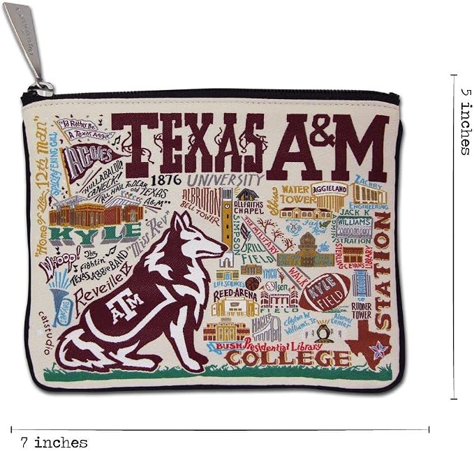 Catstudio Zipper Pouch, Texas A&M University Travel Toiletry Bag, 5 x 7, Ideal Makeup Bag, Dog Treat Pouch, or Purse to Organize Supplies for Grads & Alumni - Image 5