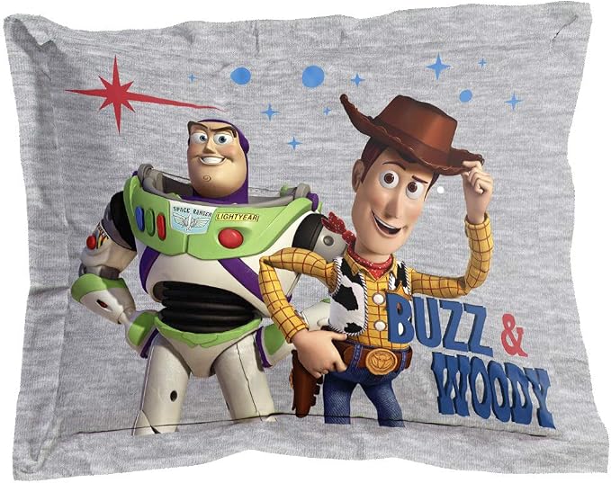 Disney Pixar Toy Story Twin Comforter Set 5 Piece Kids Bedding, Gray | Woody Buzz Jessie, Comforter Sheets Sham Pillowcase, Official Brand, Soft Microfiber, Machine Washable, Kids Gift - Image 5