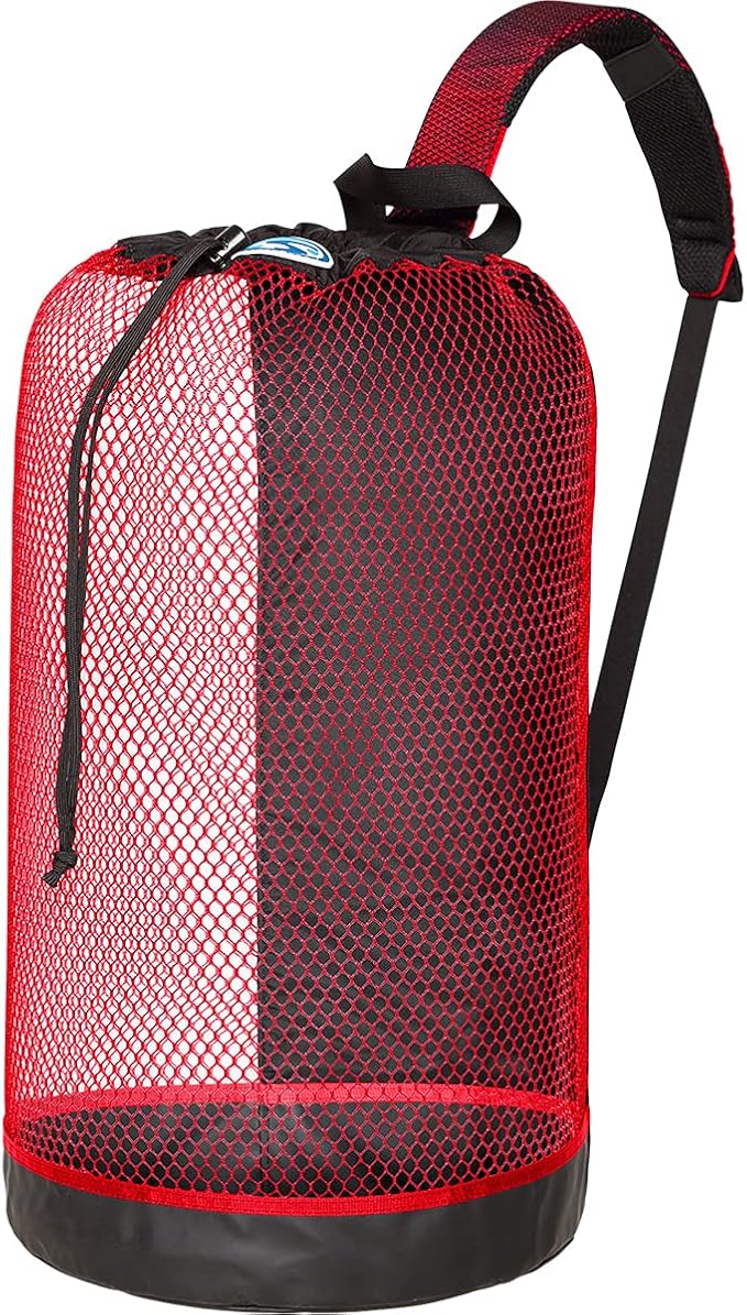 Stahlsac B.V.I. Mesh Backpack Dive Bag - Red by Stahlsac