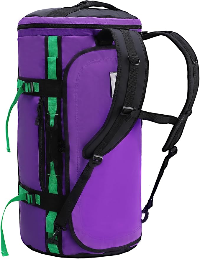 MIER Large Duffle Bag Backpack for Travel Camping Gym Sports, 45L/60L/90L | Water Resistant, Convertible Duffel, Detachable Backpack Straps, Shoe Compartment, Heavy-Duty Tarpaulin, 3 Sizes by MIER