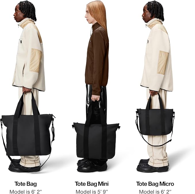 RAINS Tote Bag – Waterproof Travel & Work, Internal Zip Pocket, 6.1 gal | Waterproof PU tote for women and men – 22 L tote bag, internal zip pocket, detachable strap; carry-on for airplane travel - Image 7