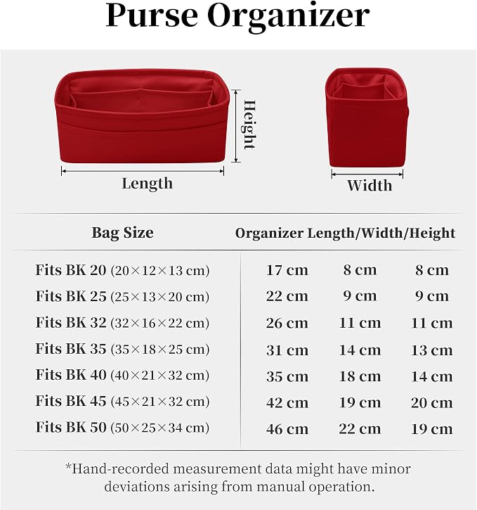 Satin Purse Organizer for Birkin 20, Rouge Casaque | Custom Fit, Multiple Pockets, Lightweight Purse Essentials, Ideal for Travel, Shopping, and Daily Use - Image 8