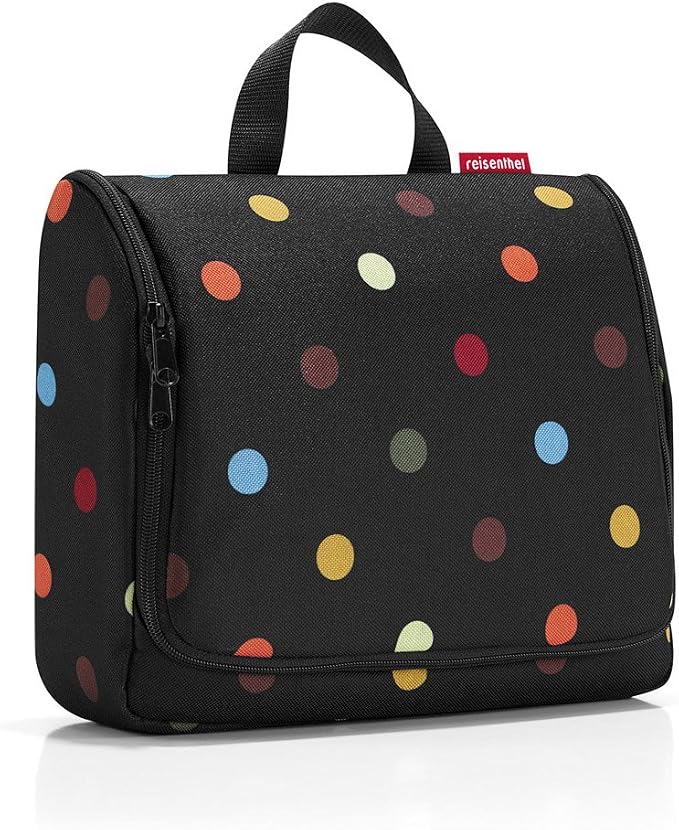 reisenthel Toiletbag XL, Hanging Travel Toiletry Organizer, Dots by reisenthel%C2%AE