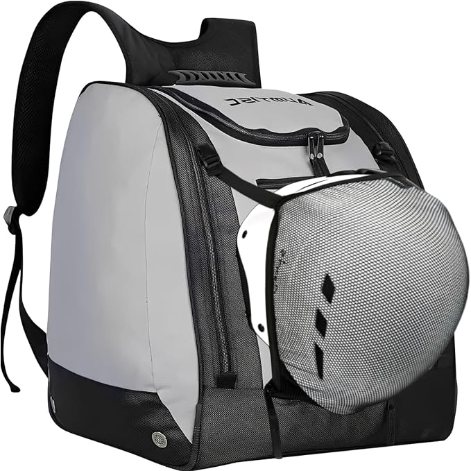 50L Boot Bag,Ski Boots(Size 14) and Snowboard Boots Bag,Waterproof Snowboarding Travel Luggage,Hidden mesh pockets for helmet,Excellent for Store all ski gears - Image 4