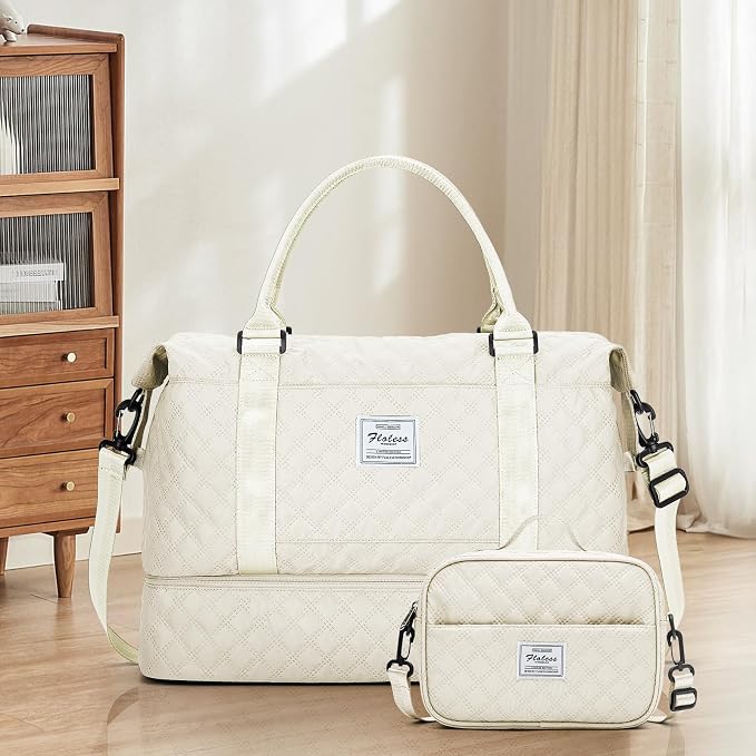 Weekender Bags for Women, Carry on Overnight Weekend Travel Duffel Bag with Shoes Compartment &Toiletry Bag, Personal Item Bag for Travel Business Trips Sport Hospital - Image 9