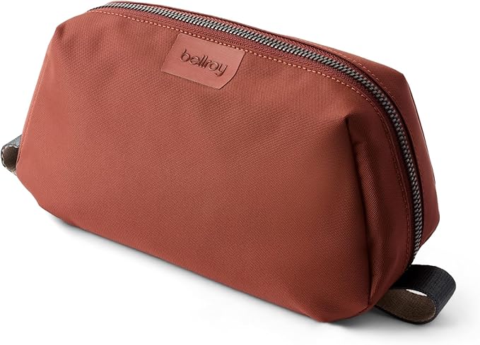 Bellroy Toiletry Kit (Unisex Toiletry Bag, Zipper Closure, Water-Resistant Lining, Toothbrush Sleeve with Magnetic Closure, Internal Mesh Pocket Organization) -Bronze by Unknown