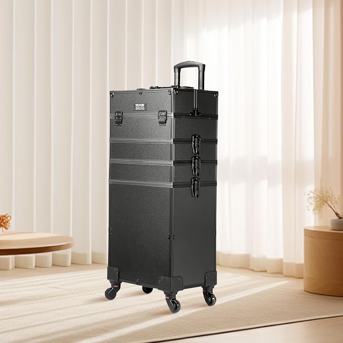 VEVOR Makeup Train Case Professional Makeup Storage Organizer Box Make Up Carrier for Women and Girls - Image 8