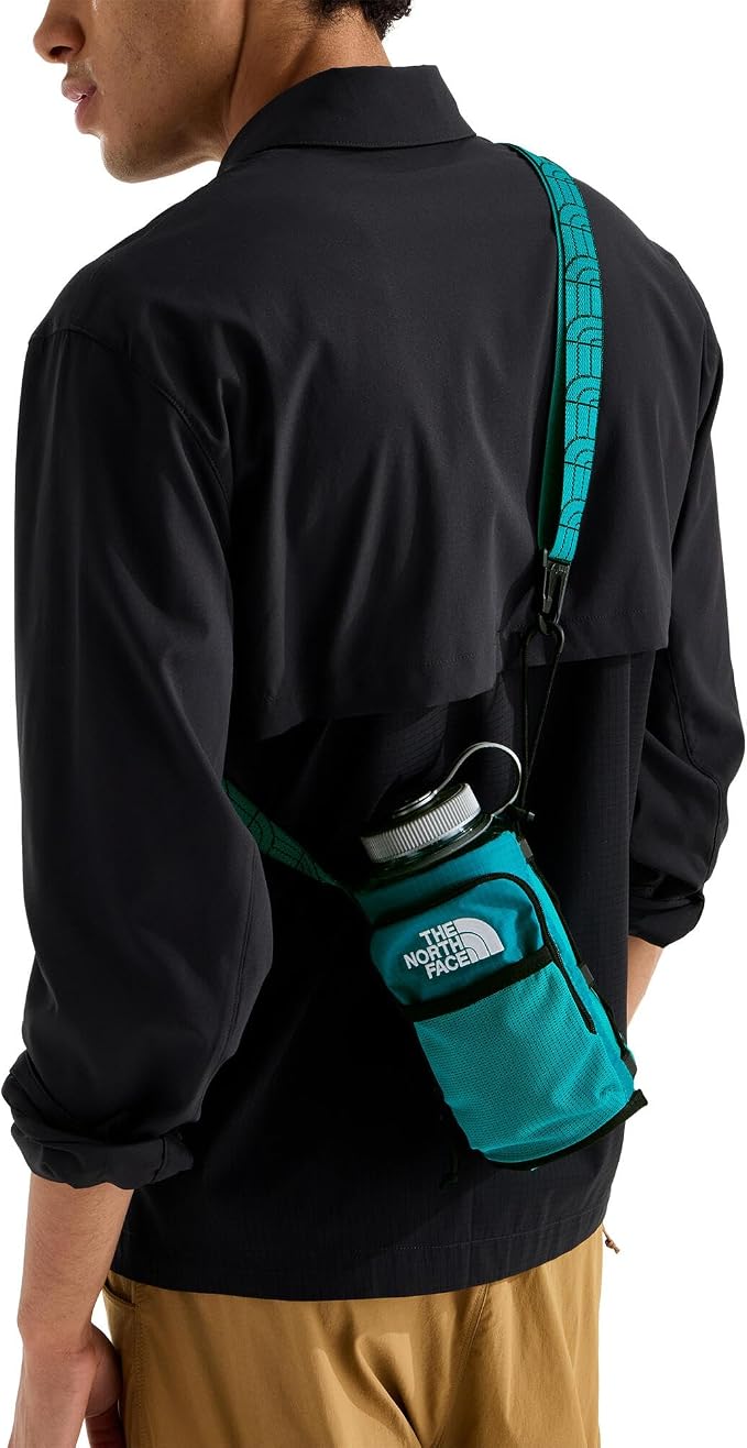 The North Face Borealis Water Bottle Holder - Adjustable Strap, Water-Repellent Finish, External Pocket with Key Hook, Restorative Teal/TNF Black, One Size | Adjustable Strap, Water-Repellent Finish, External Pocket - Image 5