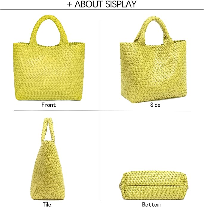 JINMANXUE Fashion Woven Bag Shopper Bag Travel Handbags and Purses Women Tote Bag Large Capacity Shoulder Bags - Image 7