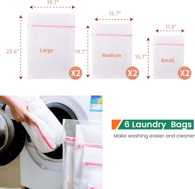 Paylesshere Laundry Basket Handwoven Laundry Hamper 90L/110L Foldable Rattan Hamper With Lid,2 Removable Liner Bags & 6 Laundry Bags,Clothes Hamper Bathroom Laundry Basket,Brown - Image 6
