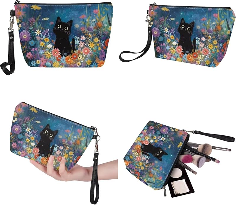 GIFTPUZZ Women Tote Bag Women Wallet Portable Cosmetic Bag for Women Bag Set 3 Pack PU Leather Bags with Zipper - Image 6