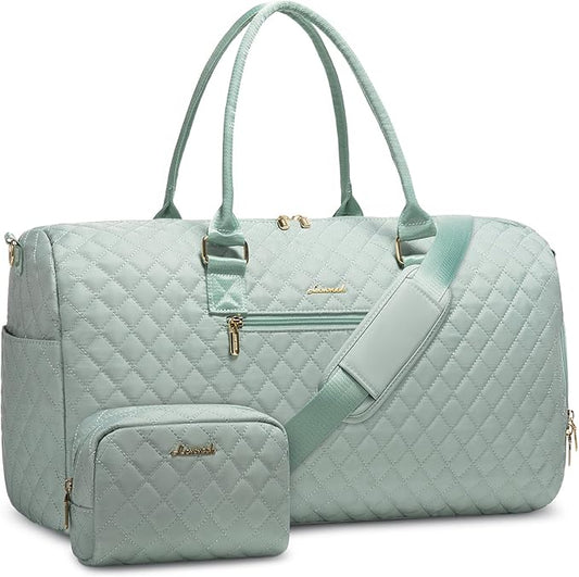 LOVEVOOK Travel Weekender with Toiletry Bag, Overnight Carry-On, Gym with Shoe Compartment & Wet Pocket, Mommy Hospital Bag by LOVEVOOK