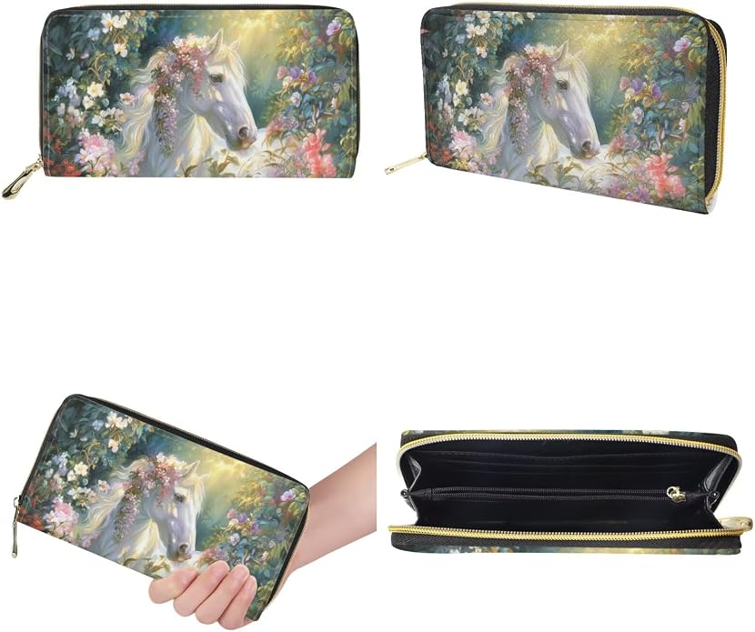 GIFTPUZZ Women Tote Bag Women Wallet Portable Cosmetic Bag for Women Bag Set 3 Pack PU Leather Bags with Zipper - Image 7