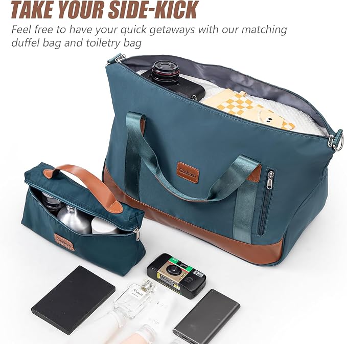 Cosbarn Carry On Luggage Sets 3 Piece, 20 Inch Luggage 22x14x9 Airline Approved with Wheels and TSA Lock, ABS Lightweight Hardshell Travel Suitcase Set with Duffel Bag Travel Bag for Men Women - Image 6