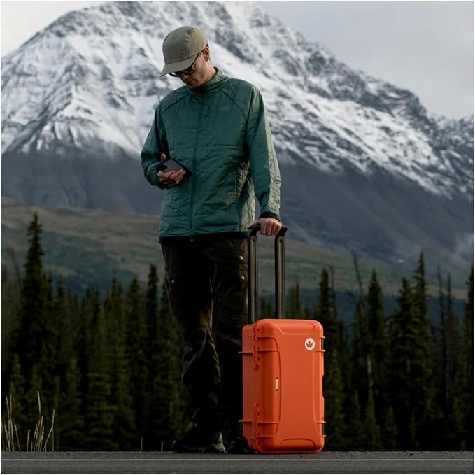 NANUK 935 Pro Photo Kit – Waterproof Travel Camera Hard Case with Padded Dividers and Wheels, 22” x 14” x 9” - Dustproof and Impact Resistant, Airline Carry-On Approved – Orange | IP67 Waterproof and Dustproof Nk-7 Resin Wheeled Case, Powerclaw Latches... - Image 2