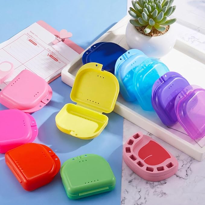Sherr Dental Retainer Case with Holes,10 Pcs,10 Rainbow Color - Image 4