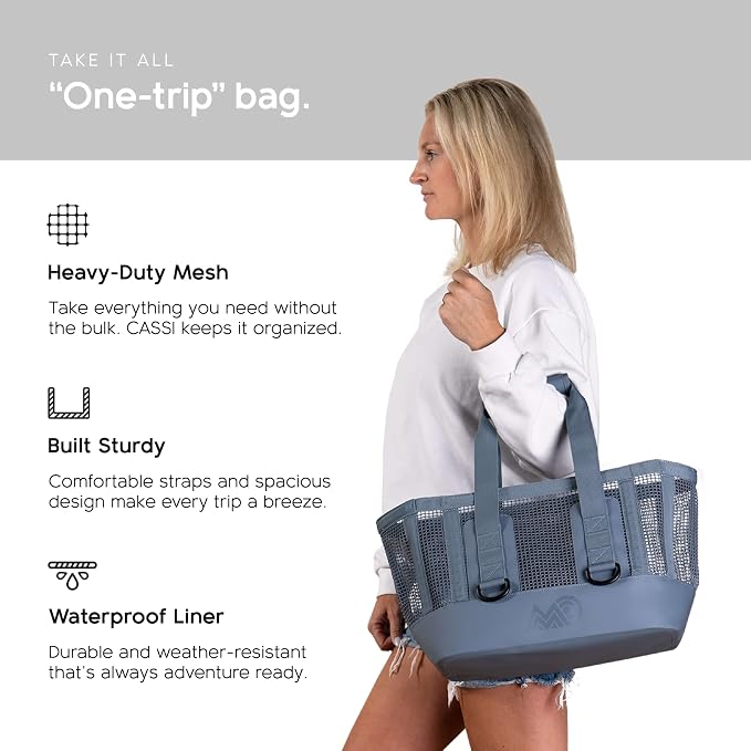 MISSION Boat Gear CASSI Heavy-Duty Outdoor Tote and Waterproof Marine-Grade Mesh Boat Bags - Image 6