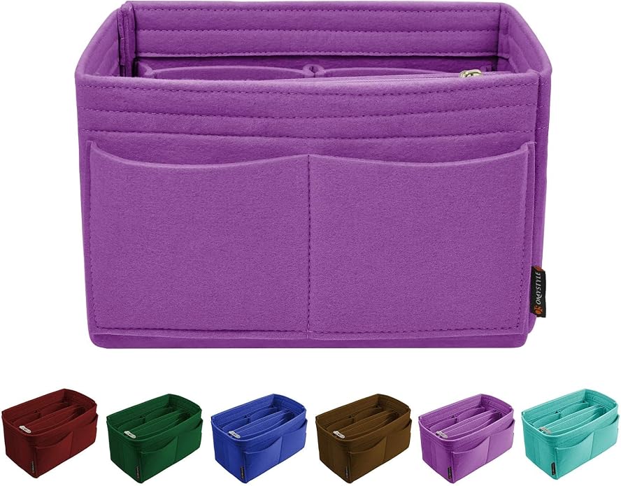 OMYSTYLE Purse Organizer Insert, Felt Tote Bag Organizer Insert with 5 Sizes, Handbag Dividers for Inside Purse, Compatible with Longchamp, Neverful, Speedy and More by OMYSTYLE
