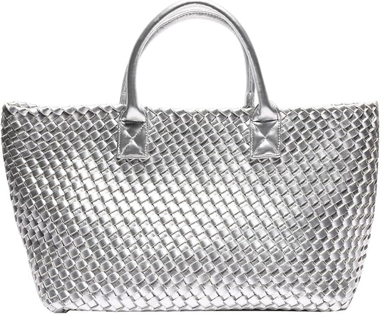 Woven Bag Shopper Bag Travel Handbags and Purses Women Tote Bag Large Capacity Shoulder Fashion Bags by Weayouth