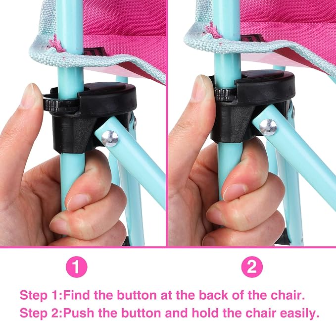 KABOER Kids Outdoor Folding Camping Chair with Cup Holder Carrying Bag | Portable Camping Chair for Beach Picnic Camping Travel Lawn Ages 3-10 - Image 4