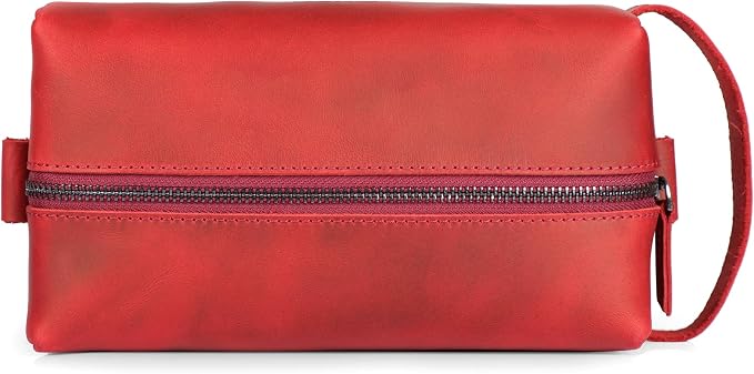 Londo Genuine Leather Travel Toiletry, Makeup, Shaving Organizer Bag - Dopp Kits - Unisex - Image 5