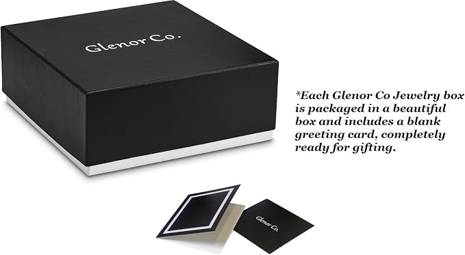 Glenor Co Earring Organizer - Classic 50 Section Jewelry Box/Case/Holder for Earrings, Rings, Necklaces, Jewelry, Cufflinks or Collections -2 Layer Small Compartments with Large Mirror - Black - Image 7
