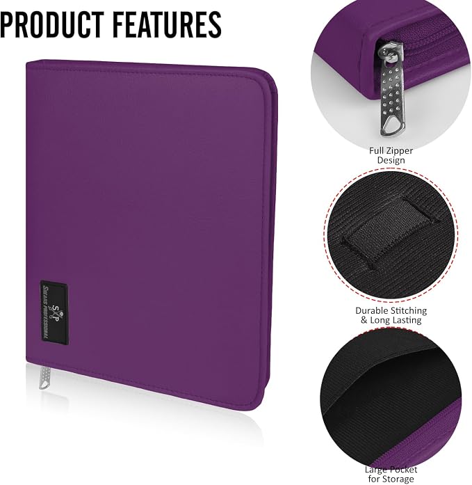 Case Holds 10 Grooming or Beauty Shears (PURPLE) - Image 2