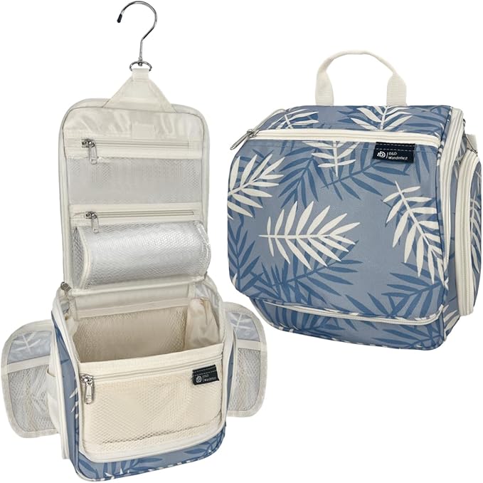 D&D Wanderlust D&D Hanging Travel Toiletry Bag for Men and Women – Cosmetics, Makeup and Toiletries Organizer Kit with 10 Compartments by DDDDWanderlust