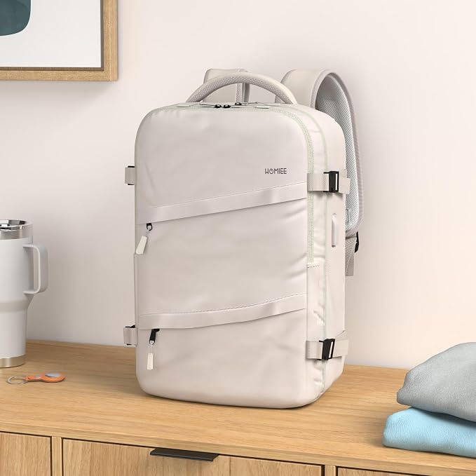 HOMIEE Travel Laptop Backpack for Men Women, Personal Item Carry On Bag | Dry Wet Separation Mochila de Viaje for Weekender Business Hiking Camping - Image 2