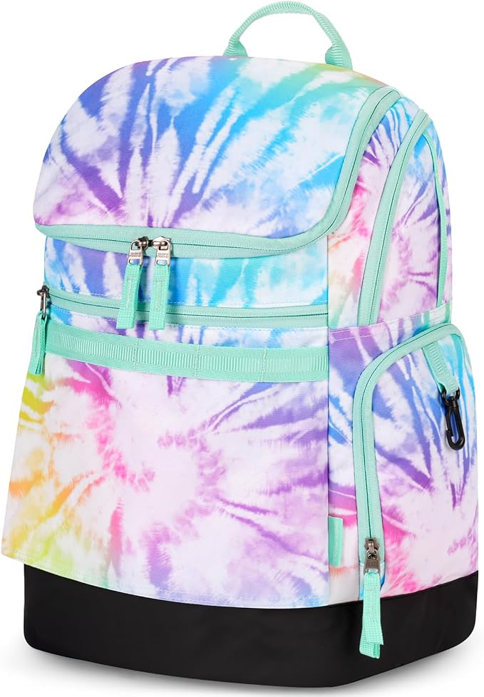 Choco Mocha Swim Bag for Kids Swim Bag for Swimmers, 35L Waterproof Swims Backpack with Wet Dry Compartments, Organized Pool & Beach Bags(Cerulean) by ChocoMocha