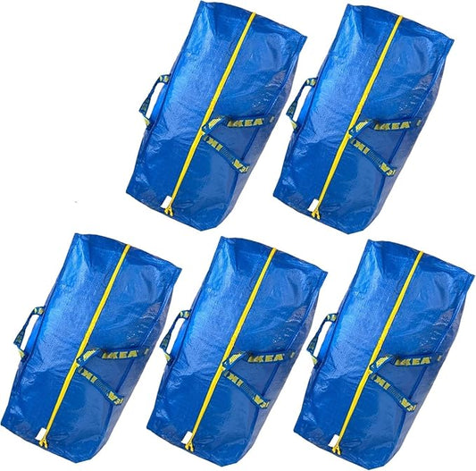 Ikea 901.491.48 Frakta Storage Bag, Blue, 8 Pack by IKEA