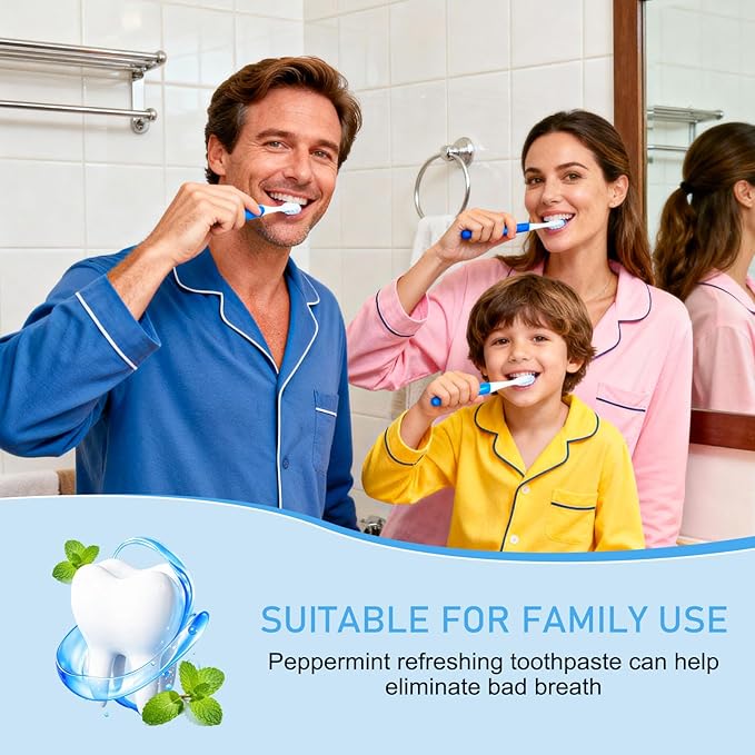 0.28 oz Small Travel Size Toothpast Bulk - Pack of 100,Disposable Mint Flavor 0.8x3.14 inches Single Use Mini Toothpaste for Hotel,Camping,Homeless,Charity,Guests,Office,Vacation